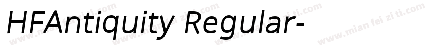 HFAntiquity Regular字体转换